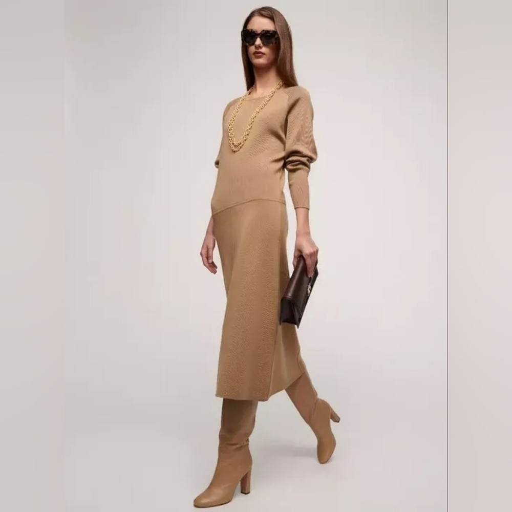 NWT Luisa Spagnoli Metadico Virgin Wool Knit Dress Large - Picture 4 of 8